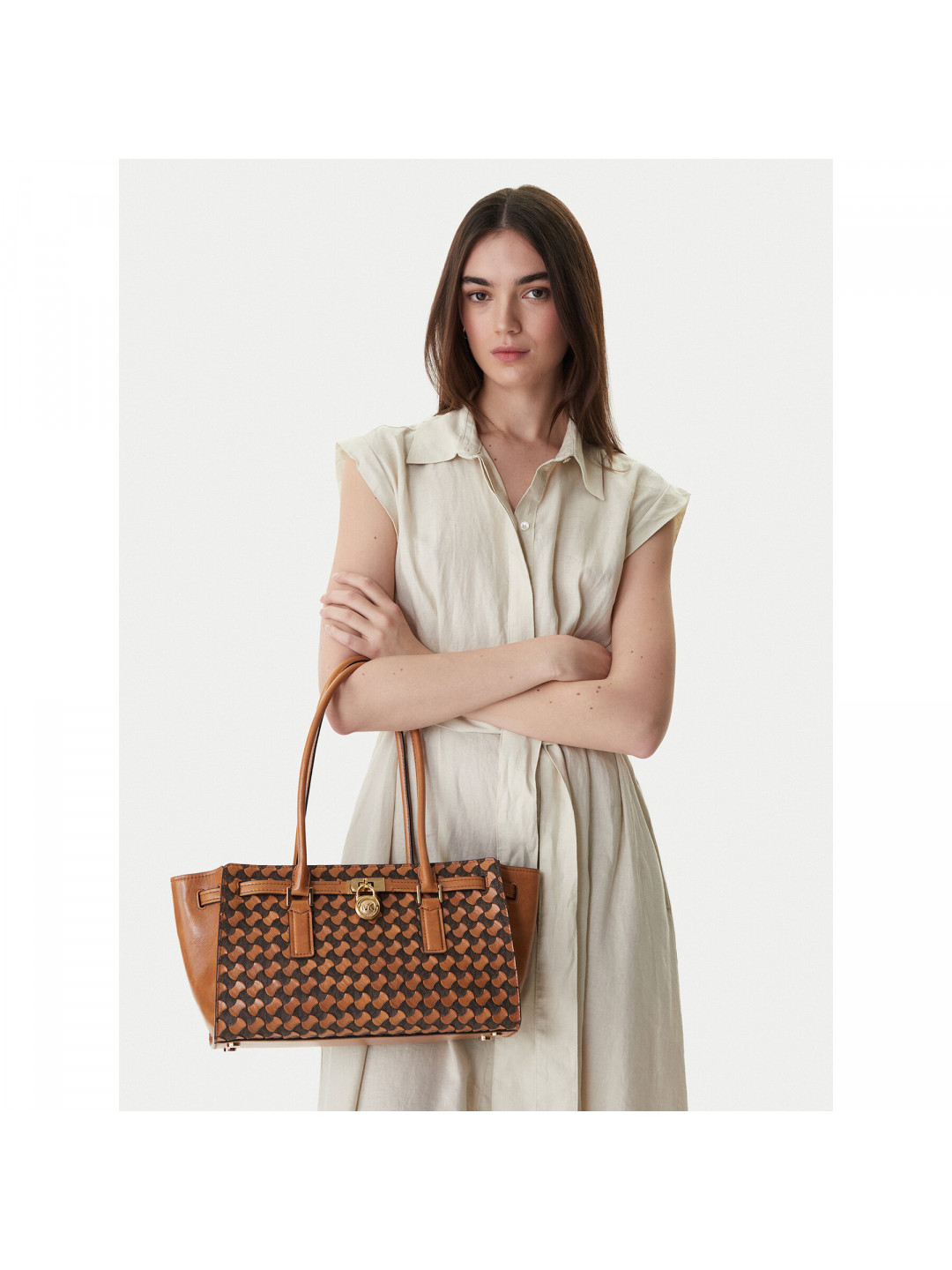 Kabelka MICHAEL Michael Kors 30R6GNXT0T Hnědá